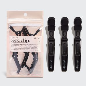 Black No-Slip Crocodile Clips 3pc Set